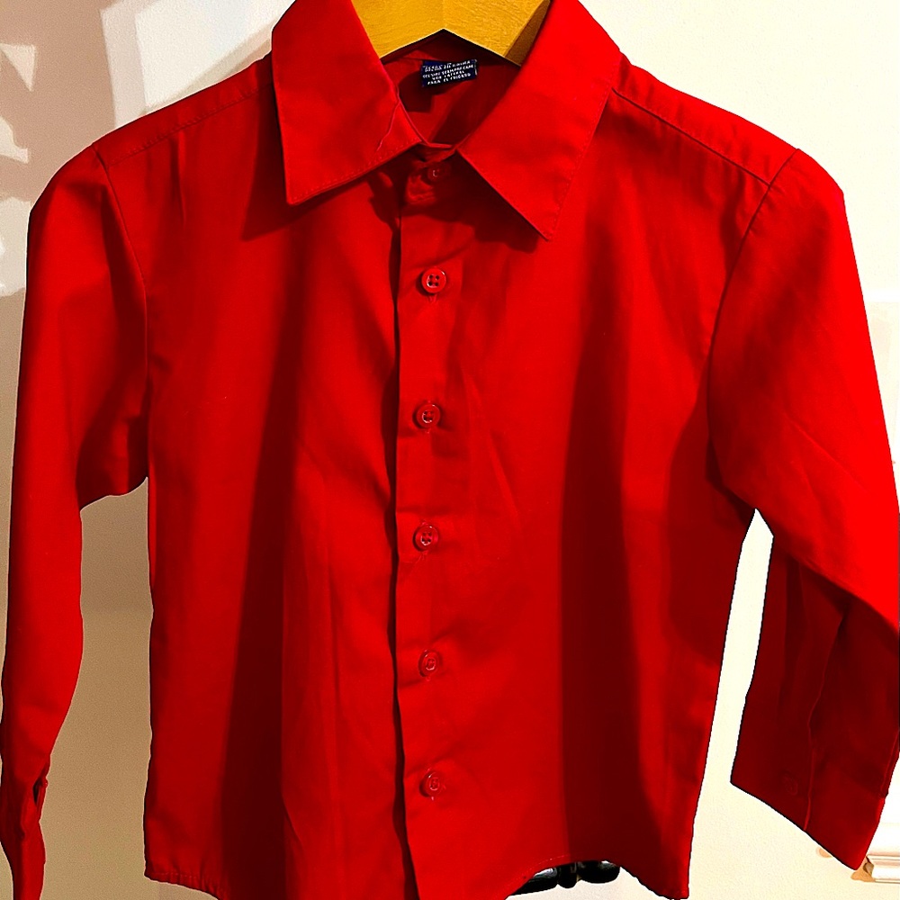 Arrow Dress long sleeve red